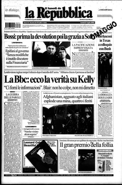 Il lunedì de La repubblica